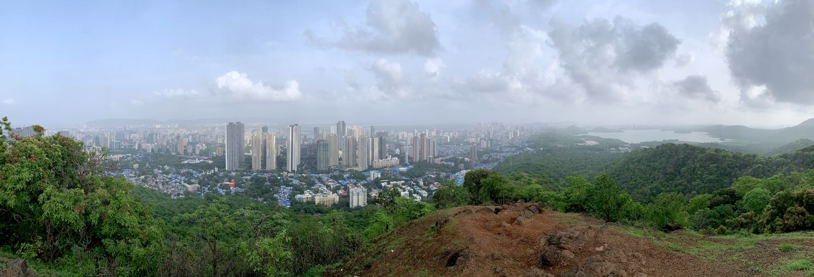Mulund skyline seen from Yogi Hills, Mumbai